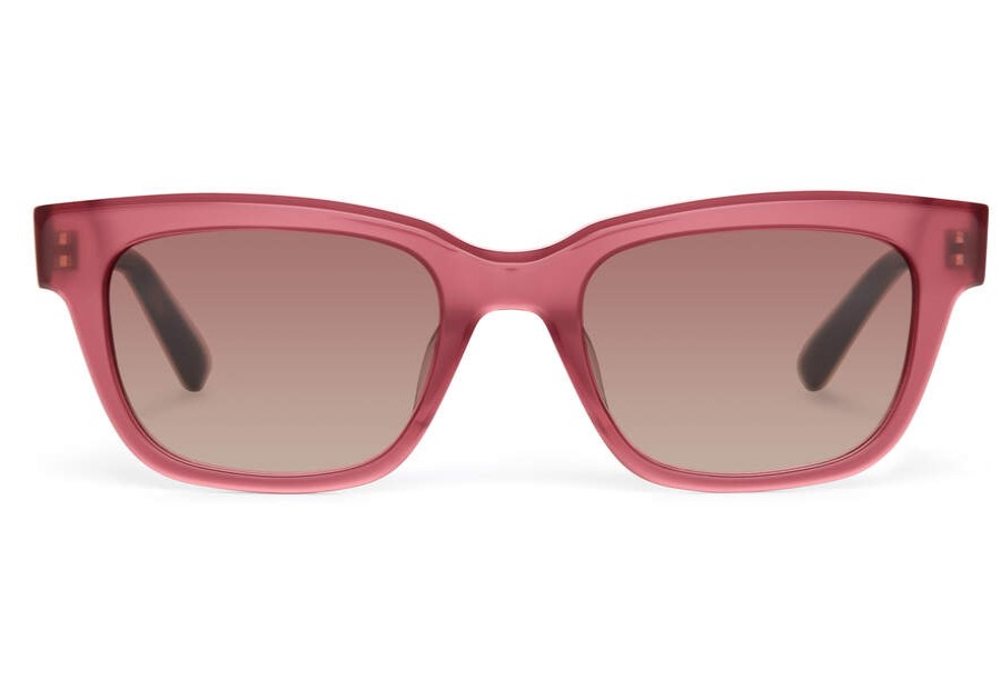 TOMS Sale | Women'S Sunglasses Fuchsia Frame Brown Gradient Lens | Toms