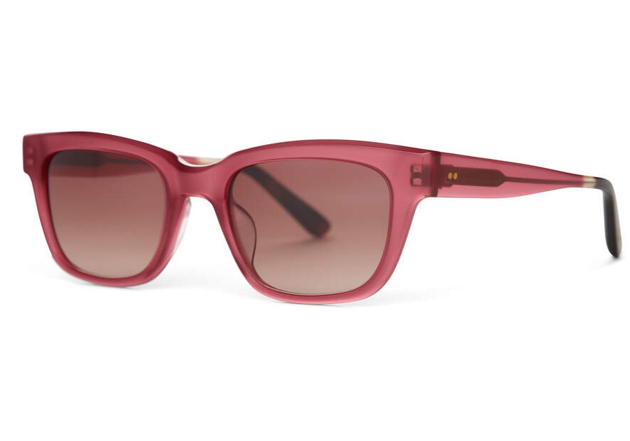 TOMS Sale | Women'S Sunglasses Fuchsia Frame Brown Gradient Lens | Toms