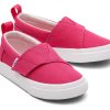 TOMS Slip Ons | Tiny Dark Pink Canvas Fenix Slip-On | Toms