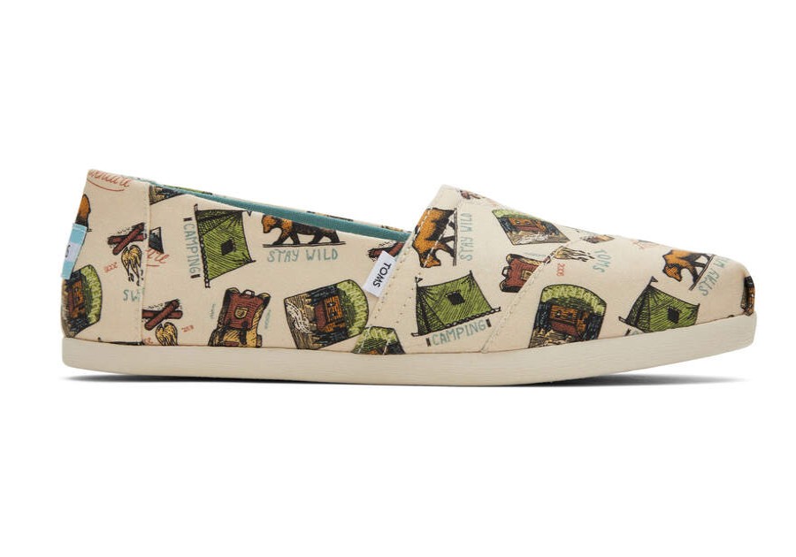 TOMS Alpargatas | Women'S Natural Alpargata Camping Espadrille Slip On Shoe | Toms