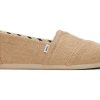 TOMS Alpargatas | Women'S Alpargata Natural Wide Heritage Canvas Espadrille Slip On | Toms