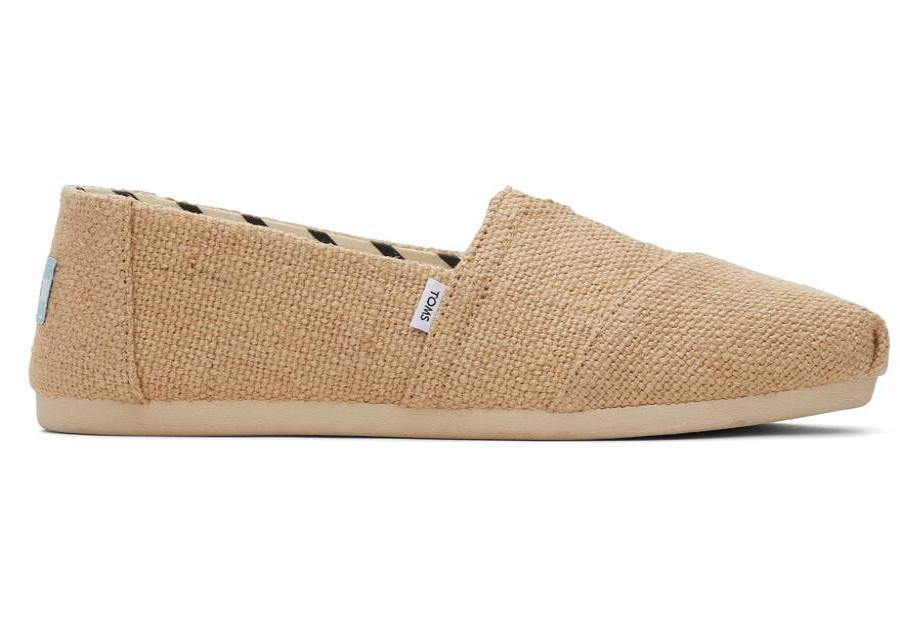 TOMS Alpargatas | Women'S Alpargata Natural Wide Heritage Canvas Espadrille Slip On | Toms