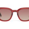 TOMS Sunglasses | Venice Sunglasses Red Frame Brown Gradient Lens | Toms