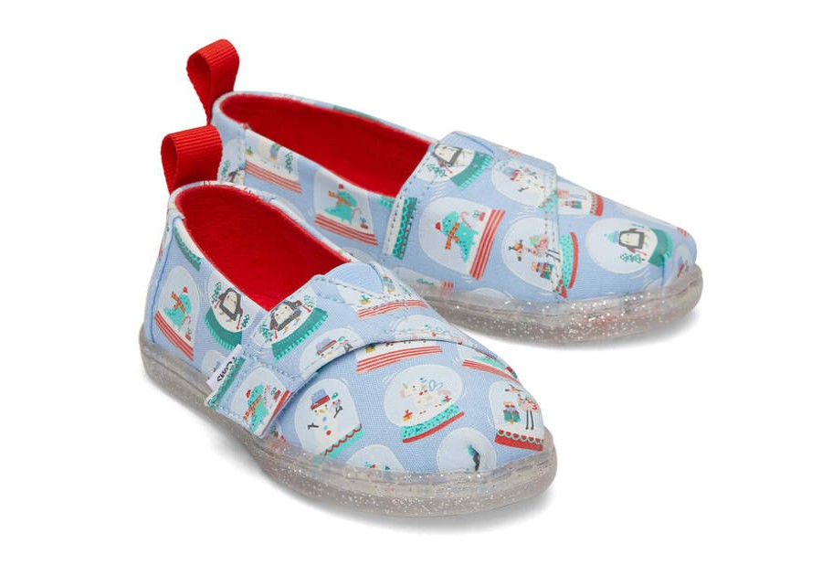 TOMS Prints & Patterns | Tiny'S Blue Glow In The Dark Snowglobes Print Alpargatas | Toms