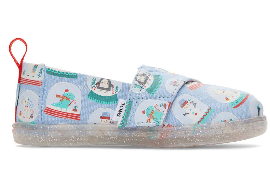 TOMS Prints & Patterns | Tiny'S Blue Glow In The Dark Snowglobes Print Alpargatas | Toms