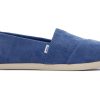 TOMS Exclusives | Women'S Blue Micro Cord Alpargatas | Toms