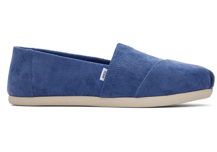 TOMS Exclusives | Women'S Blue Micro Cord Alpargatas | Toms