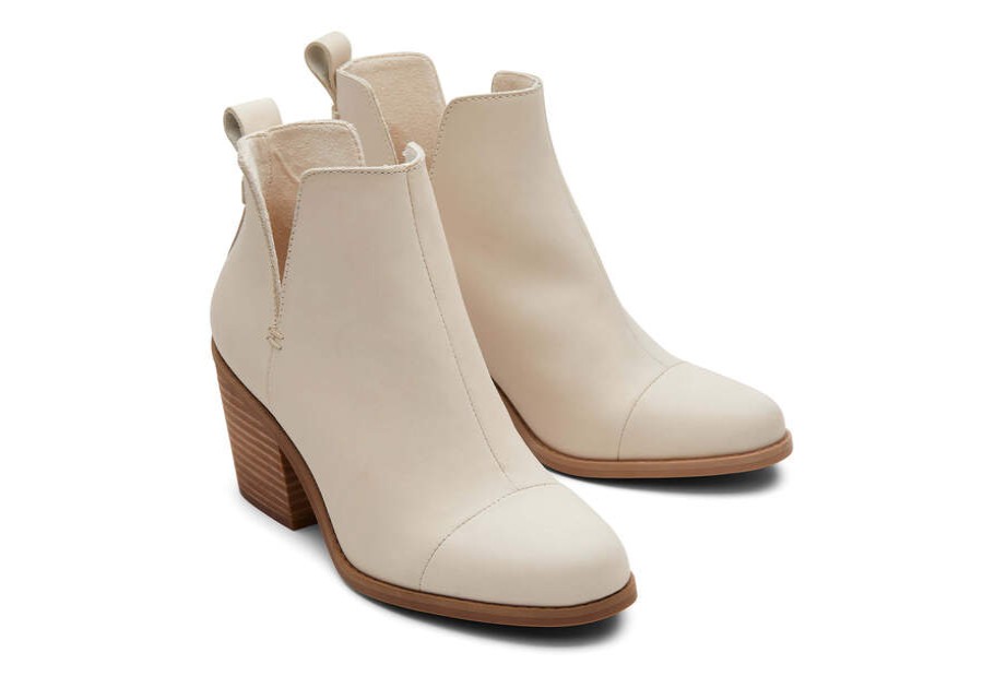 TOMS Boots & Booties | Women'S Natural Everly Leather Boot | Toms