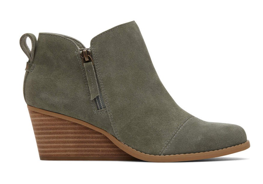 TOMS Exclusives | Women'S Grey Suede Goldie Boots | Toms