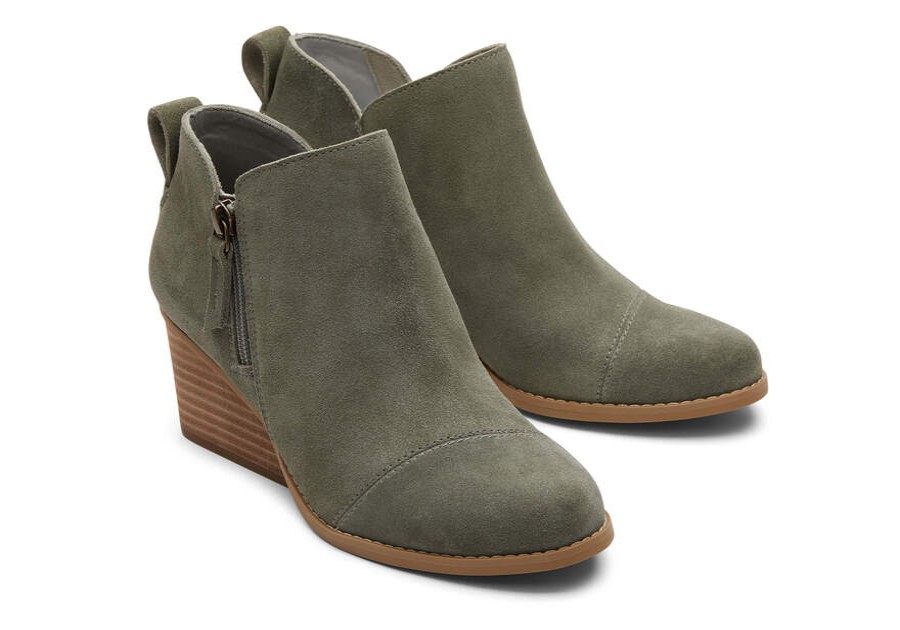 TOMS Exclusives | Women'S Grey Suede Goldie Boots | Toms