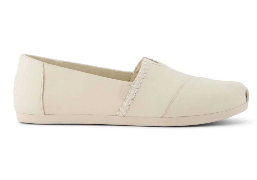 TOMS Exclusives | Womens Alpargata Cream Leather Espadrille | Toms