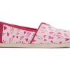 TOMS Exclusives | Women'S Pink Pastel Alpargata Foil Hearts Espadrille Slip-On | Toms