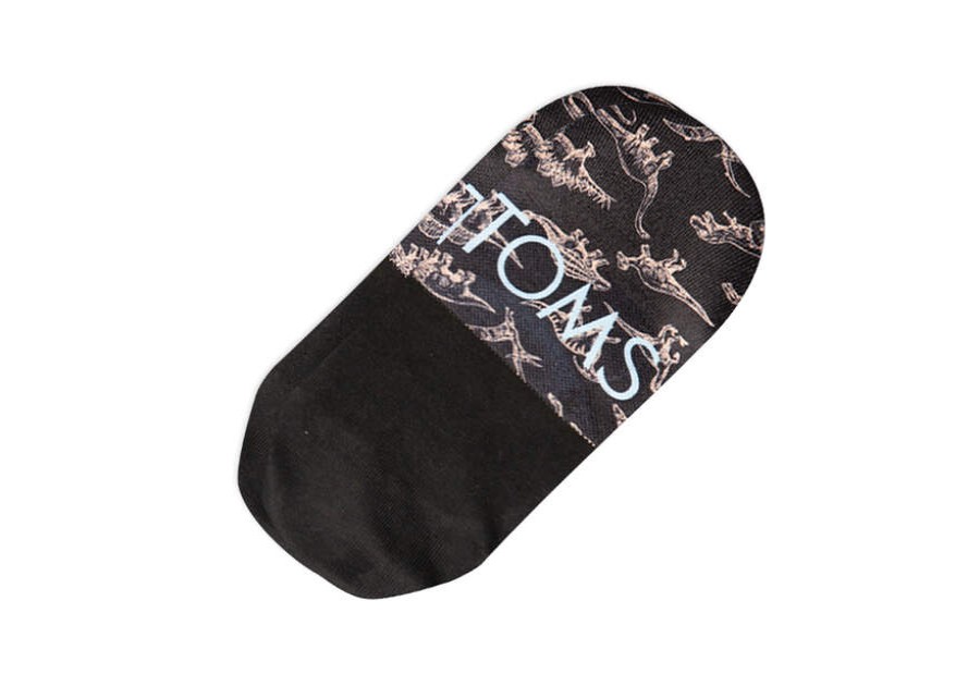 TOMS Sale | No Show Black Dino Print Socks | Toms