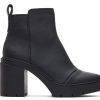 TOMS Boots & Booties | Women'S Black Leather Rya Boots | Toms