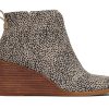 TOMS Boots & Booties | Women'S Natural Mini Cheetah Suede Clare Boots | Toms