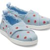 TOMS Prints & Patterns | Tiny Alpargata Denim Hearts Toddler Shoe | Toms