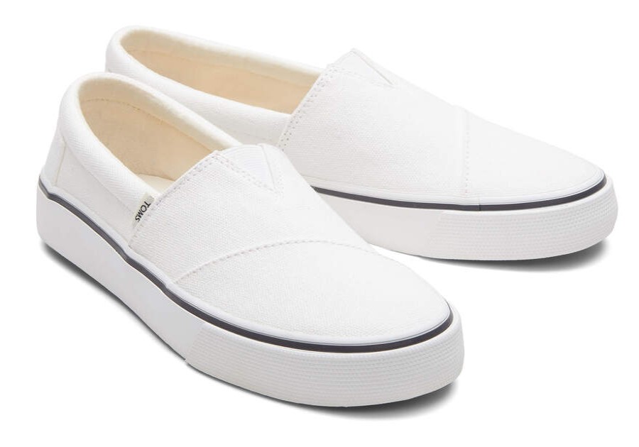 TOMS Slip Ons | Women'S Fenix White Slip On Sneaker | Toms