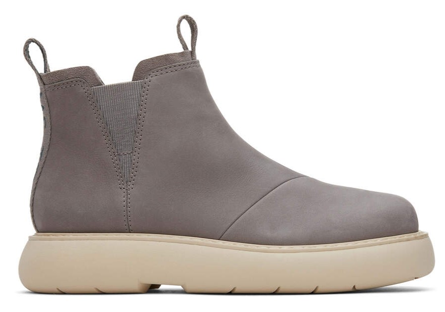 TOMS Sale | Women'S Grey Leather Mallow Boot | Toms