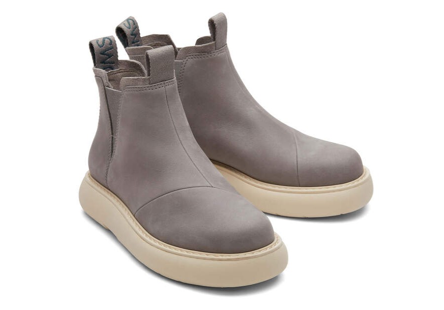 TOMS Sale | Women'S Grey Leather Mallow Boot | Toms