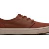 TOMS Winter Essentials | Men'S Brown Canvas Leather Carlo Terrain Sneakers | Toms