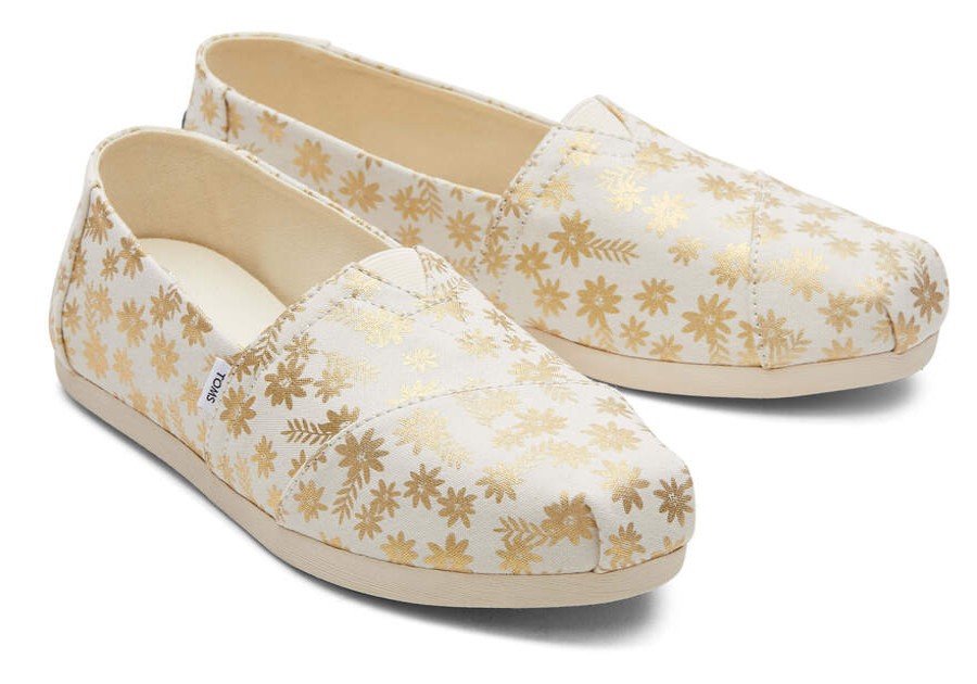 TOMS Alpargatas | Women'S Alpargata Natural Floral Espadrille Slip On | Toms