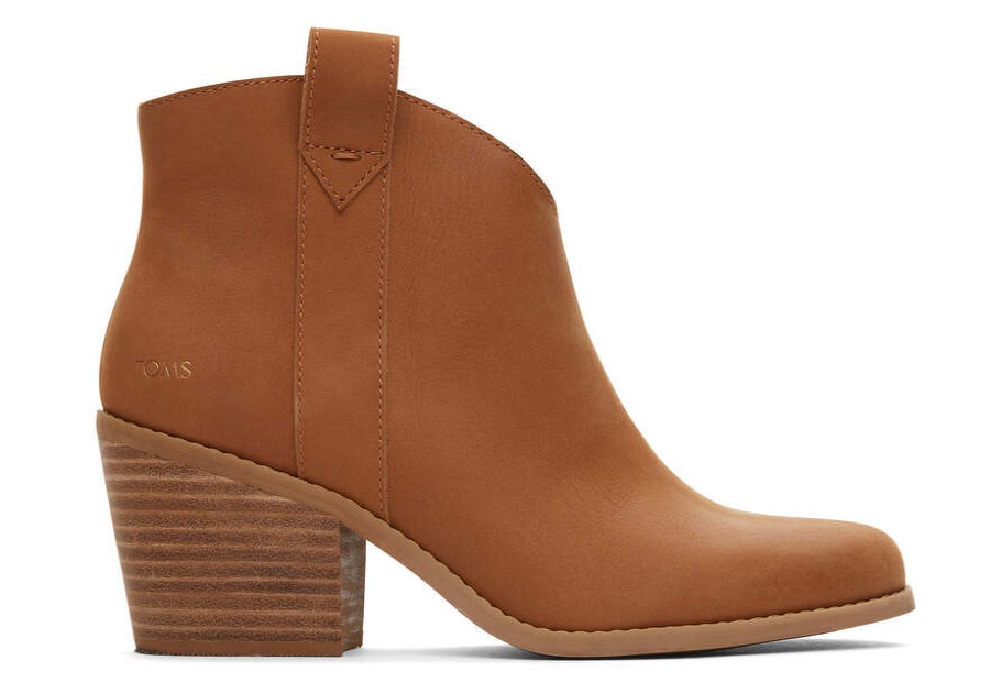 TOMS Exclusives | Women'S Brown Leather Constance Boots | Toms