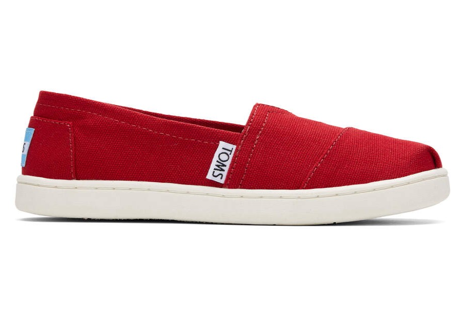 TOMS Matching Styles | Red Canvas Toms Youth Classics 2.0 | Toms