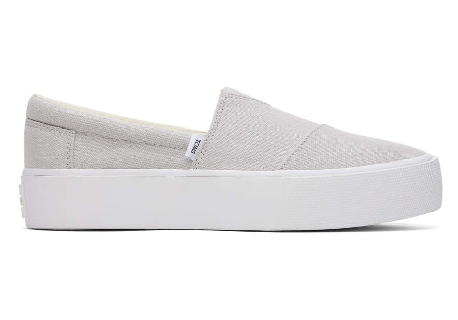 TOMS Platforms | Women'S Grey Fenix Platform Slip On Sneaker | Toms