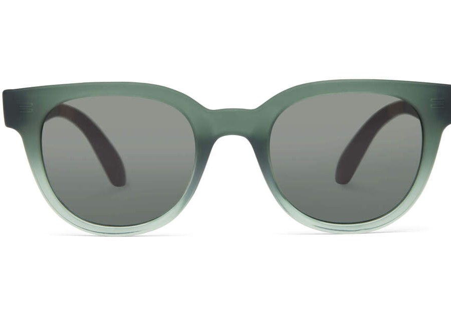 TOMS Sunglasses | Uni Green Grey Rhodes Traveler Sunglasses | Toms