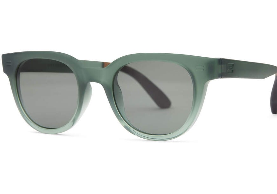 TOMS Sunglasses | Uni Green Grey Rhodes Traveler Sunglasses | Toms