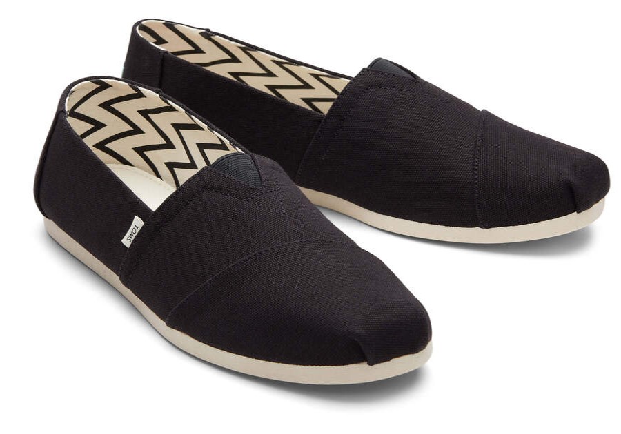 TOMS Earthwise | Mens Black Alpargata Canvas Shoe | Toms | Toms