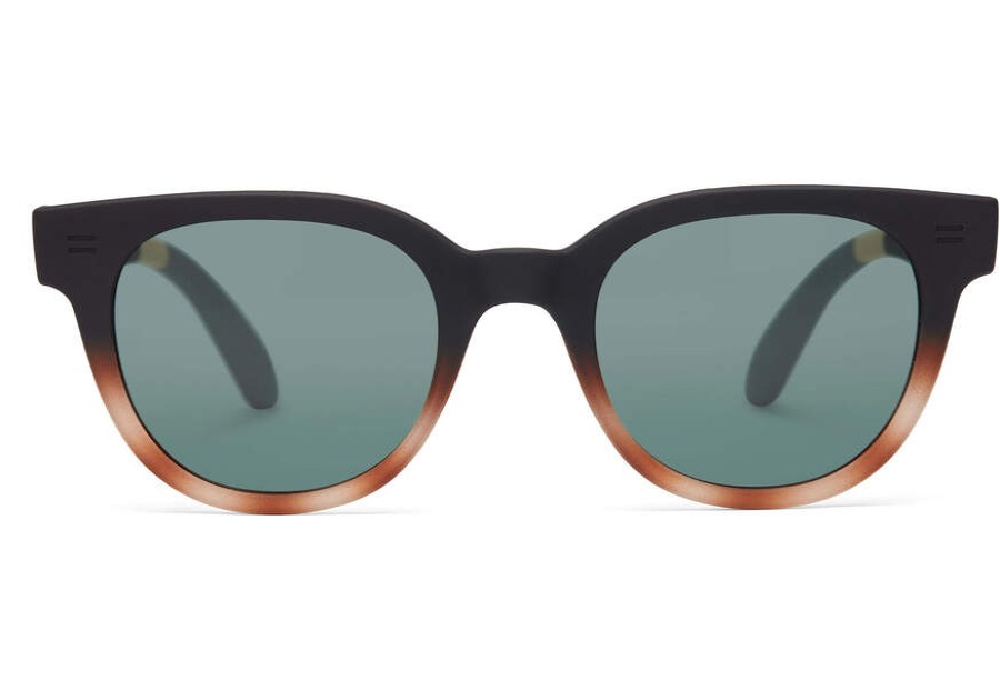 TOMS Sunglasses | Uni Grey Tortoise Print Rhodes Traveler Sunglasses | Toms