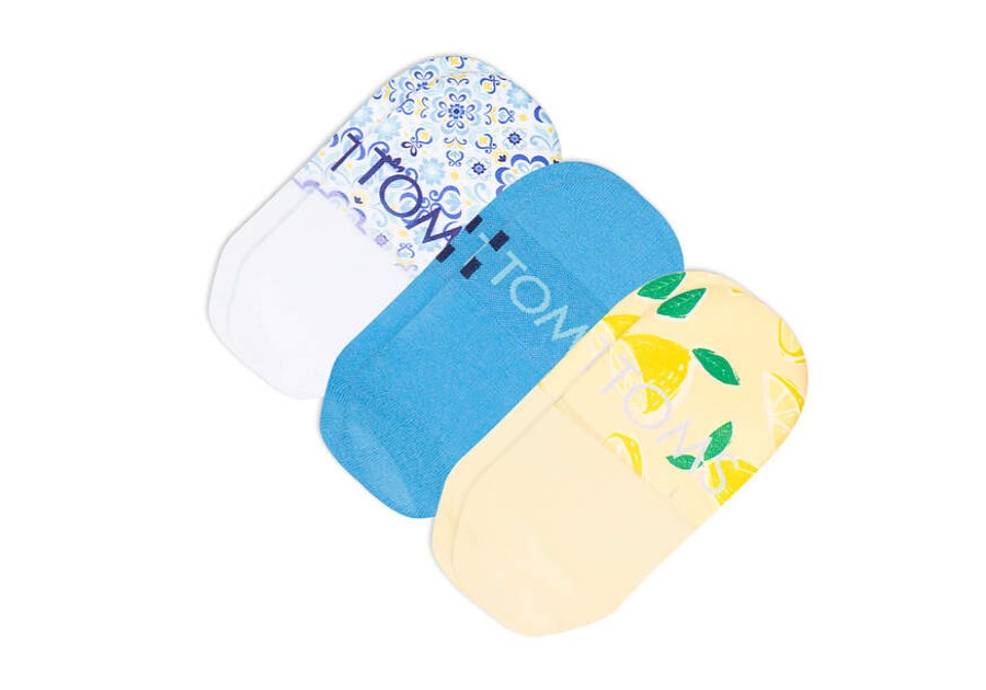 TOMS Sale | No Show Mediterranean Prints 3 Pack Socks | Toms