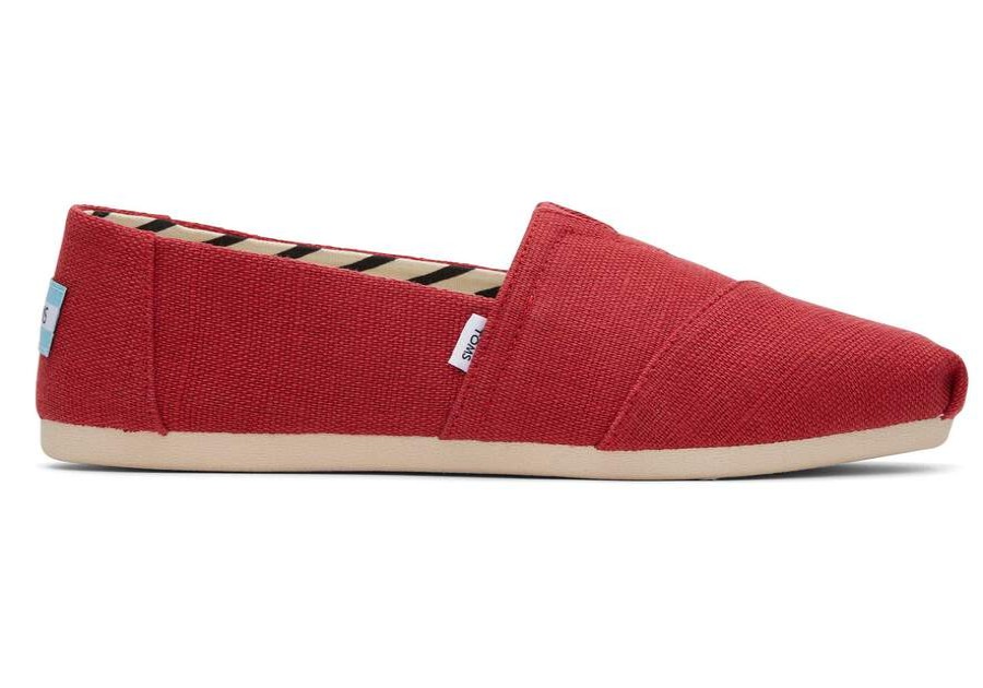 TOMS Exclusives | Womens Alpargata Red Heritage Canvas Espadrille | Toms