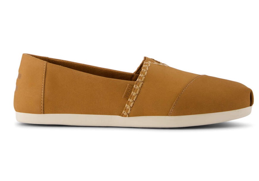 TOMS Alpargatas | Womens Alpargata Tan Leather Espadrille | Toms