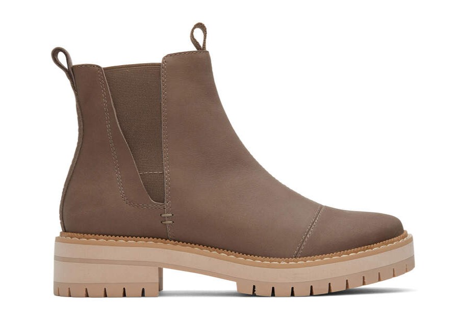 TOMS Exclusives | Women'S Natural Dakota Water Resistant Leather Boot | Toms