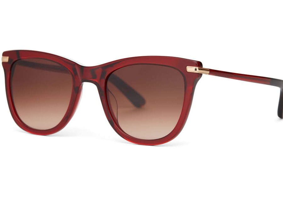 TOMS New Arrivals | Uni Victoria Rosewood Sunglass | Toms