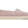 TOMS Alpargatas | Women'S Pink Alpargata Metallic Knit Cupsole Slip On Sneaker | Toms