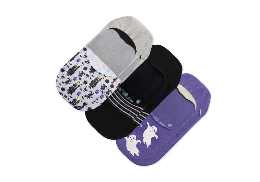 TOMS Sale | Women'S Print Ultimate No Show Socks Glow In The Dark Ghosts 3 Pack | Toms