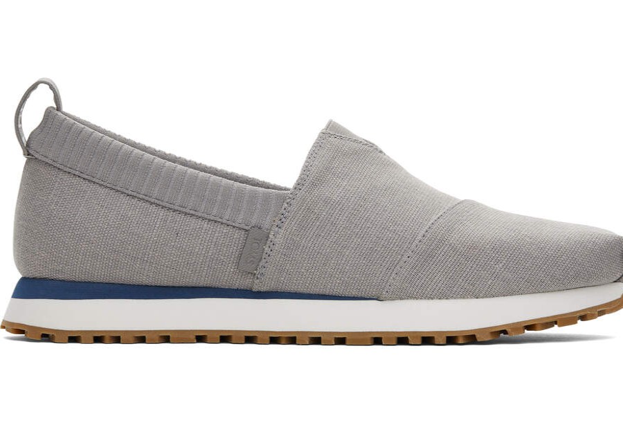 TOMS Matching Styles | Men'S Grey Heritage Canvas Resident Sneakers | Toms