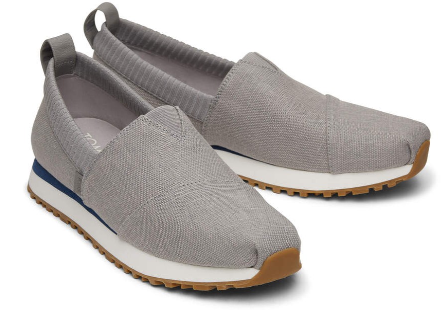 TOMS Matching Styles | Men'S Grey Heritage Canvas Resident Sneakers | Toms