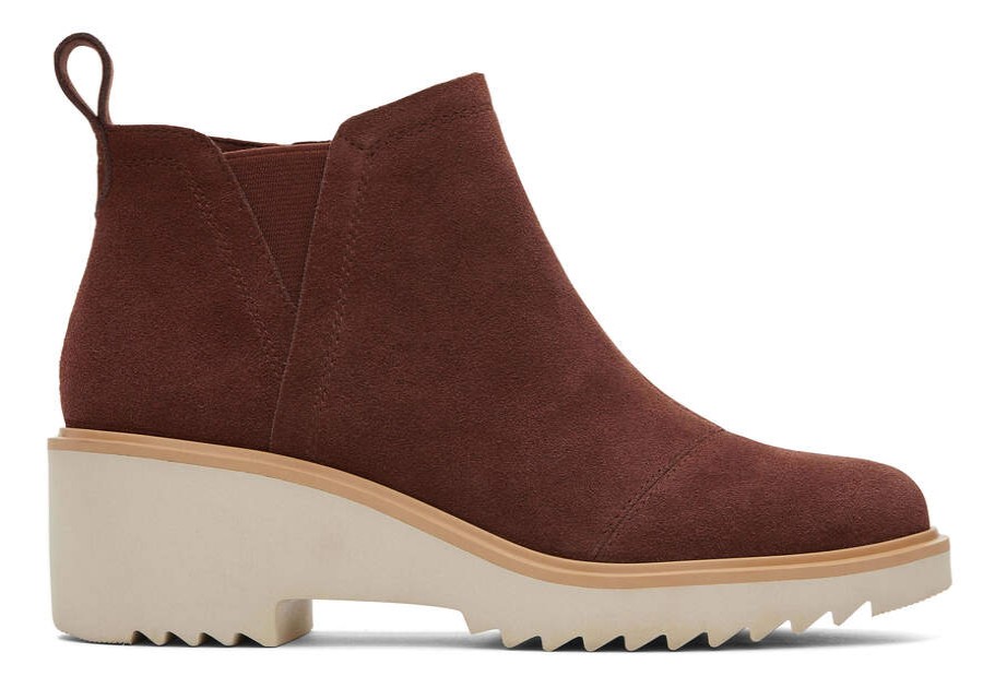 TOMS Boots & Booties | Women'S Brown Suede Maude Boots | Toms