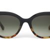 TOMS Sunglasses | Sophia Black Tortoise Fade Gold Frame Deep Oliver Gradient Lens | Toms