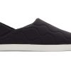 TOMS Cozy Shop | Men'S Black Quilted Cotton Ripstop Ezra Slippers | Toms