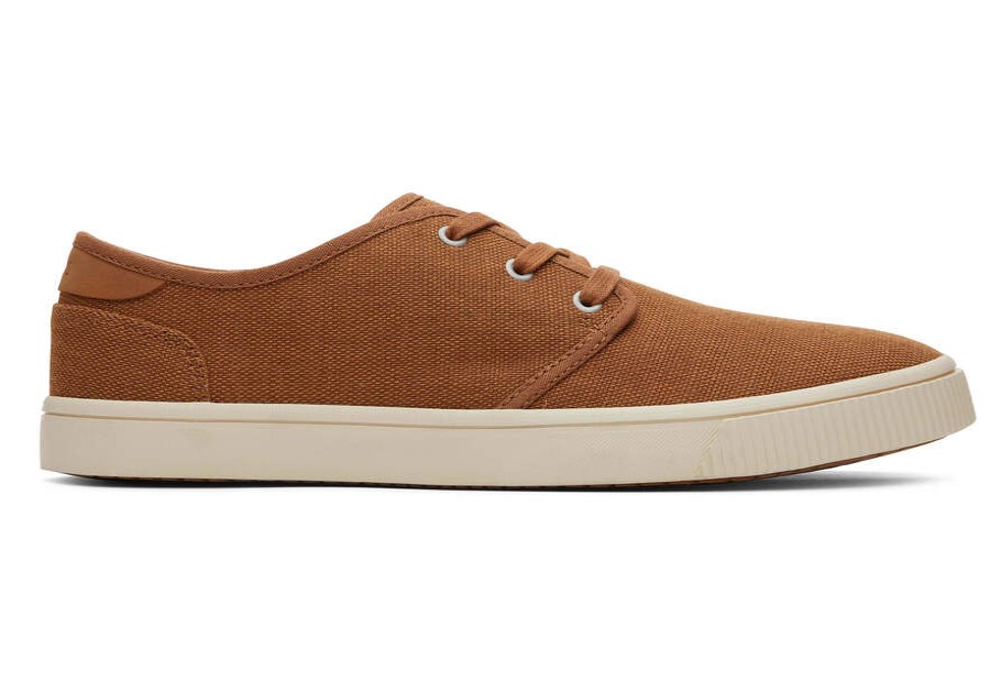 TOMS Earthwise | Men'S Brown Heritage Canvas Carlo Sneakers | Toms