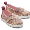 TOMS Prints & Patterns | Tiny'S Pink Plaid Tweed Cord Alpargatas | Toms