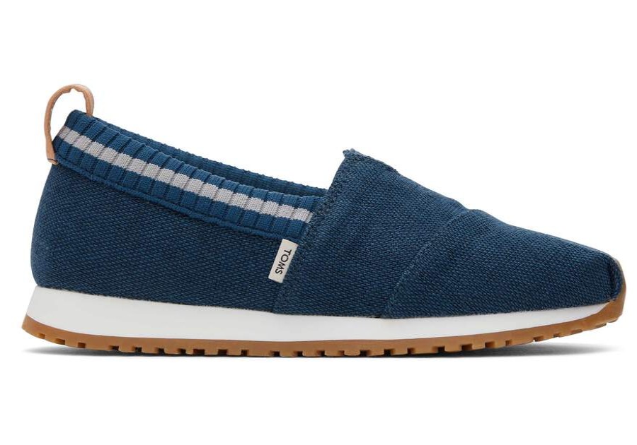 TOMS Matching Styles | Youth Resident Blue Heritage Canvas Sneaker | Toms