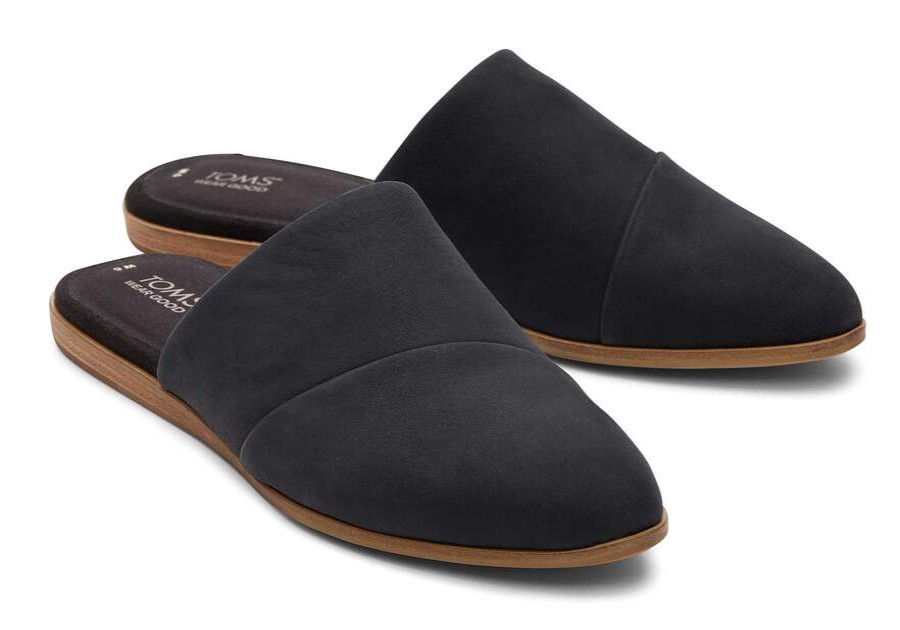 TOMS Dress Casual | Women'S Black Jade Leather Flat | Toms