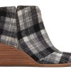 TOMS Exclusives | Women'S Grey Plaid Clare Boots | Toms