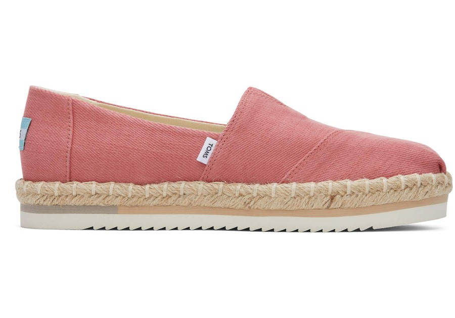 TOMS Alpargatas | Women'S Rose Alpargata Rope Platform Espadrille Slip On | Toms